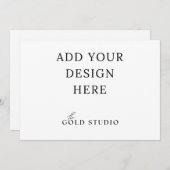 5 x 7 Liggend uitnodigings sjabloon  Kaart (Voorkant / Achterkant)