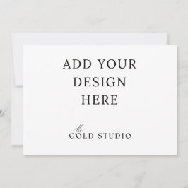 5 x 7 Liggend uitnodigings sjabloon  Kaart