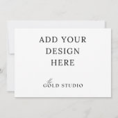 5 x 7 Liggend uitnodigings sjabloon zonder tekst Kaart (Achterkant)