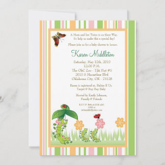 5 x 7 Ma Catapealer, Twins Shower-uitnodiging Kaart