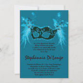 5 x 7 Masquerade Quinceanera Birthday Uitnodiging (Voorkant)