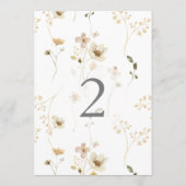 5 x 7 Moderne Pampas Trouwtafel Nummers (Achterkant)