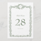 5 x 7 Monogram saliekrans Klassieke Tafelnummers (Achterkant)