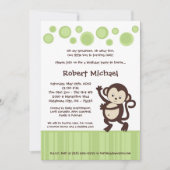 5 x 7 Neutra Pop Monkey Dance Birthday Invitation Kaart (Voorkant)