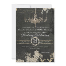 5 x 7 Paris Chalkboard  Chandelier Typografie