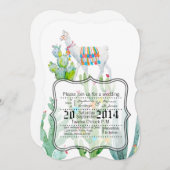 5 x 7 Plegdenweddenschap Boho Llama Bohemian C Kaart (Voorkant / Achterkant)