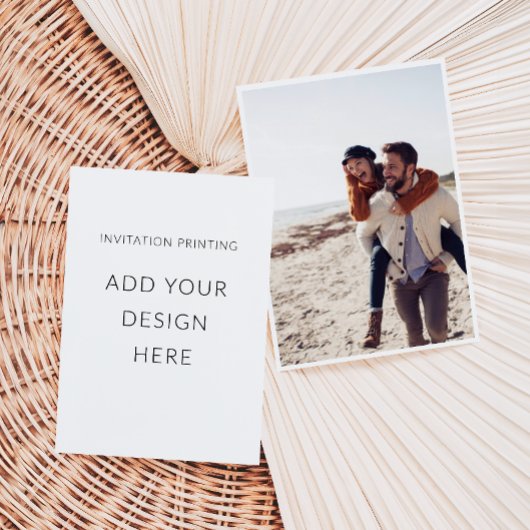 5" x 7" Portret Foto Uitnodiging Afdrukken