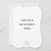 5 x 7 Portret van de Sjabloon van de dubbel-gesteu Kaart (Achterkant)