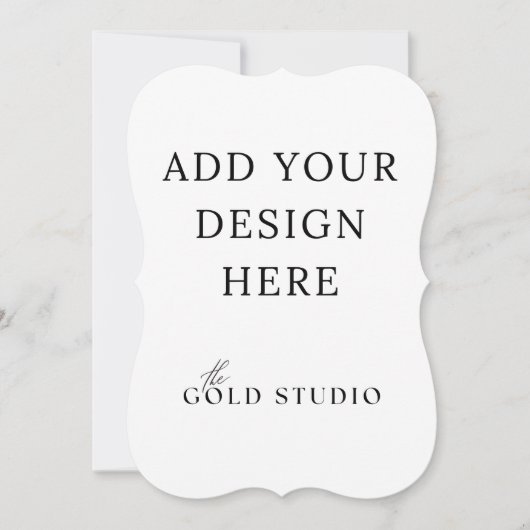 5 x 7 Portret van de Sjabloon van de dubbel-gesteu Kaart (Voorkant)