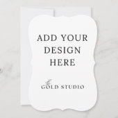 5 x 7 Portret van de Sjabloon van de dubbel-gesteu Kaart (Achterkant)