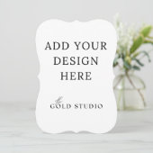 5 x 7 Portret van de Sjabloon van de dubbel-gesteu Kaart (Staand voorkant)