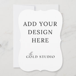 5 x 7 Portret van de Sjabloon van de dubbel-gesteu Kaart