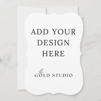 5 x 7 Portret van de Sjabloon van de dubbel-gesteu Kaart