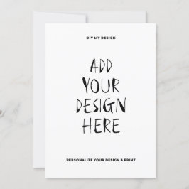 5" x 7" Portretkaart Kaart