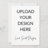 5" x 7" Portretkaart Kaart (Voorkant)