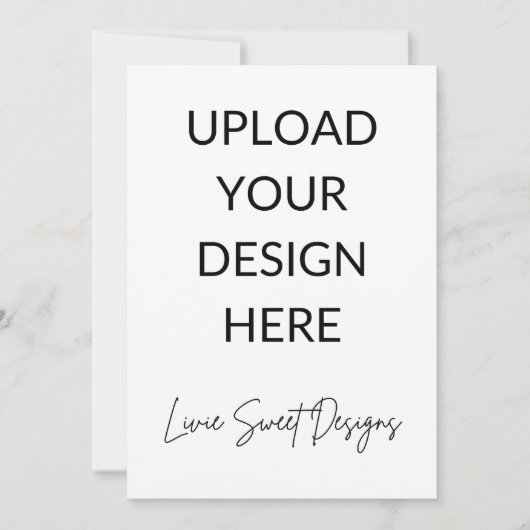 5" x 7" Portretkaart Kaart (Voorkant)