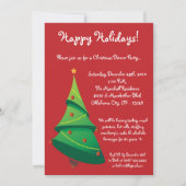 5 x 7 Red XMAS Tree-kerstfeest Kaart (Voorkant)