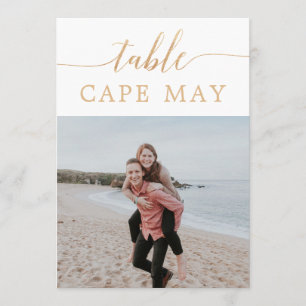 5 x 7 Reis Thema Trouwfoto Tafel Nummers Kaart
