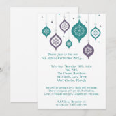 5 x 7 Retro XMAS-kerstversieringen Kaart (Voorkant / Achterkant)