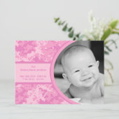 5 x 7 Roze ARMY ACU Camo Foto geboorteaankondiging Aankondiging (Staand voorkant)