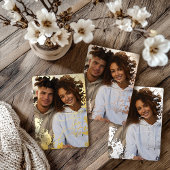 5" x 7" Rustic Real Gold Folie Save the Date Feestdagenkaart