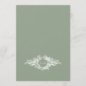 5 x 7 salie groene bladkrans ingelijst tafelnummer (Achterkant)