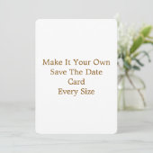 5" x 7" Save The Date Kaart (Staand voorkant)