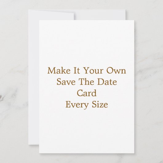5" x 7" Save The Date Kaart (Voorkant)
