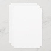 5" x 7" Save the Date Kaart - Ticket BESTSELLER (Voorkant / Achterkant)