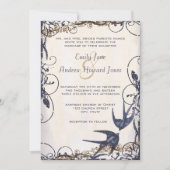 5 x 7  Tortelduifjes huwelijksuitnodigingen Kaart (Voorkant)