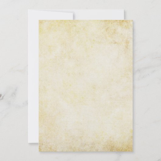 5 x 7 Tortelduifjes Tea Stain Wedding Invitae Kaart (Achterkant)
