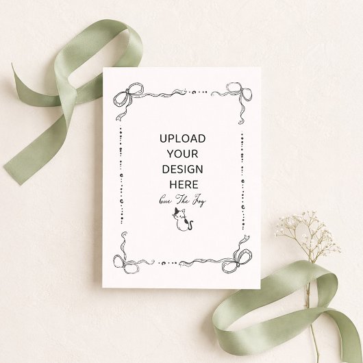 5 x 7" uitnodiging
