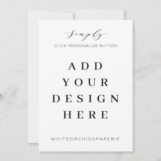 5 x 7" Uitnodiging afdrukken (Achterkant)