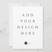 5" x 7" Uitnodiging / Menu / Plat kaart (Achterkant)