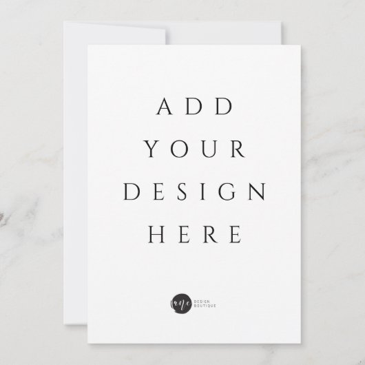 5" x 7" Uitnodiging / Menu / Plat kaart (Achterkant)