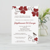 5 x 7 Uitnodiging tot Baby shower van Tropische Lu (Staand voorkant)