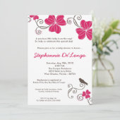 5 x 7 Uitnodiging tot Baby shower van Tropische Lu (Staand voorkant)