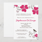 5 x 7 Uitnodiging tot Baby shower van Tropische Lu (Voorkant / Achterkant)