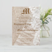 5 x 7 Uitnodiging tot bruiloft door Landelijk Lace (Staand voorkant)