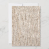 5 x 7 Uitnodiging tot bruiloft door Landelijk Lace (Achterkant)