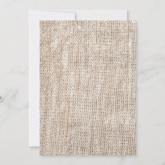 5 x 7 Uitnodiging tot bruiloft door Landelijk Lace (Achterkant)