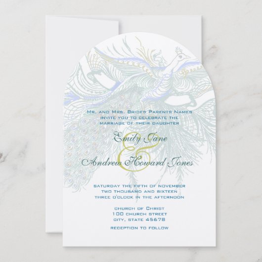 5 x 7 uitnodiging tot huwelijk (Voorkant)