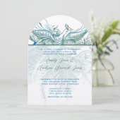 5 x 7  uitnodiging tot huwelijk (Staand voorkant)