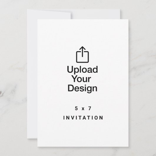 5 x 7 Uitnodiging, Upload uw Afbeelding, Custom Pr Kaart (Voorkant)