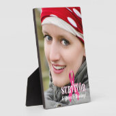 5 x 7 Vert Survivor Borstkanker Bewustmaking Fotoplaat (Zijkant)