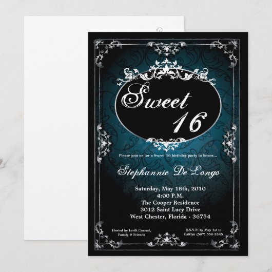 5 x 7 Verwerende partij Broach Sweet 16 Aanbestedi Kaart (Voorkant / Achterkant)