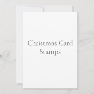 5" x 7" vierkante kerstkaarten postzegels bedankkaart