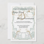 5 x 7  vogelgevechten uitnodigen voor een huwelijk kaart (Voorkant)