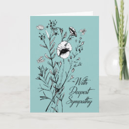 5 x 7 Vouw condoleancekaart Bedankkaart