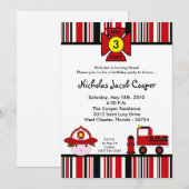 5 x 7 Vuurman Vuurgedag Uitnodiging (Voorkant / Achterkant)